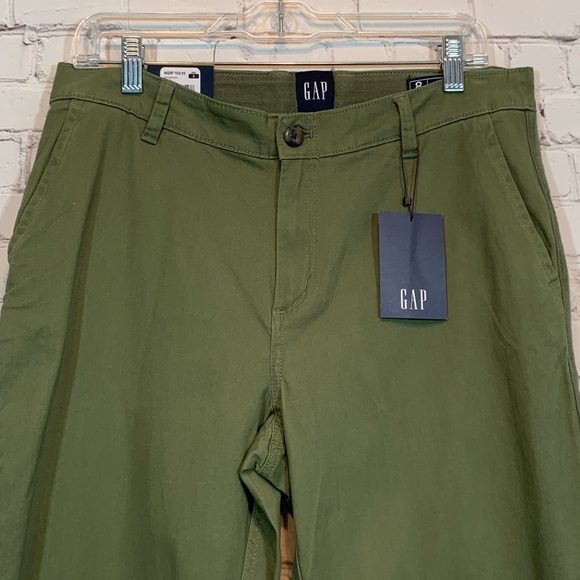 Gap Relaxed Girlfriend Pants Green - Picture 3 of 8